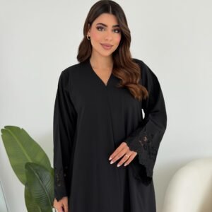 Classic Black Abaya for Women – Saima Abaya UAE